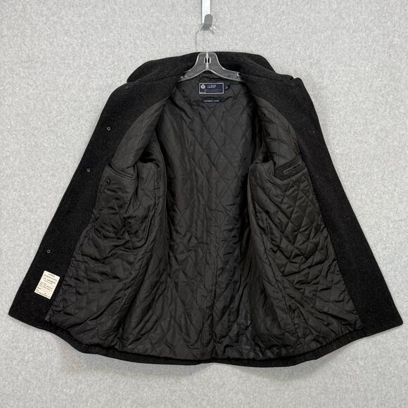 J Crew University Jacket Stadium Cloth Mens Size L 100% Wool Quilted Lining - Picture 4 of 15